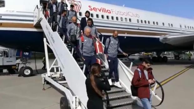 El Sevilla aterriza en Liverpool