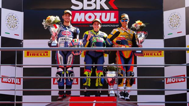 Ana Carrasco, primera mujer en ganar una carrera en el Mundial de Superbikes