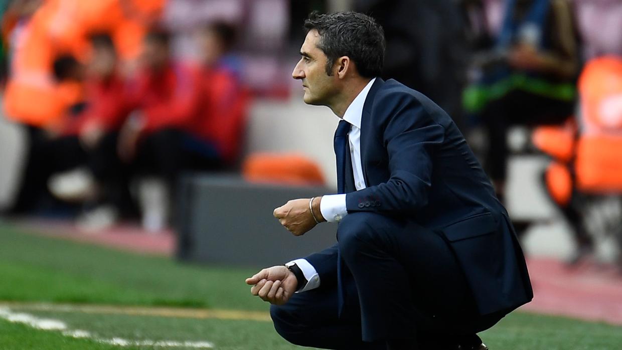 Valverde durante el partido ante Las Palmas