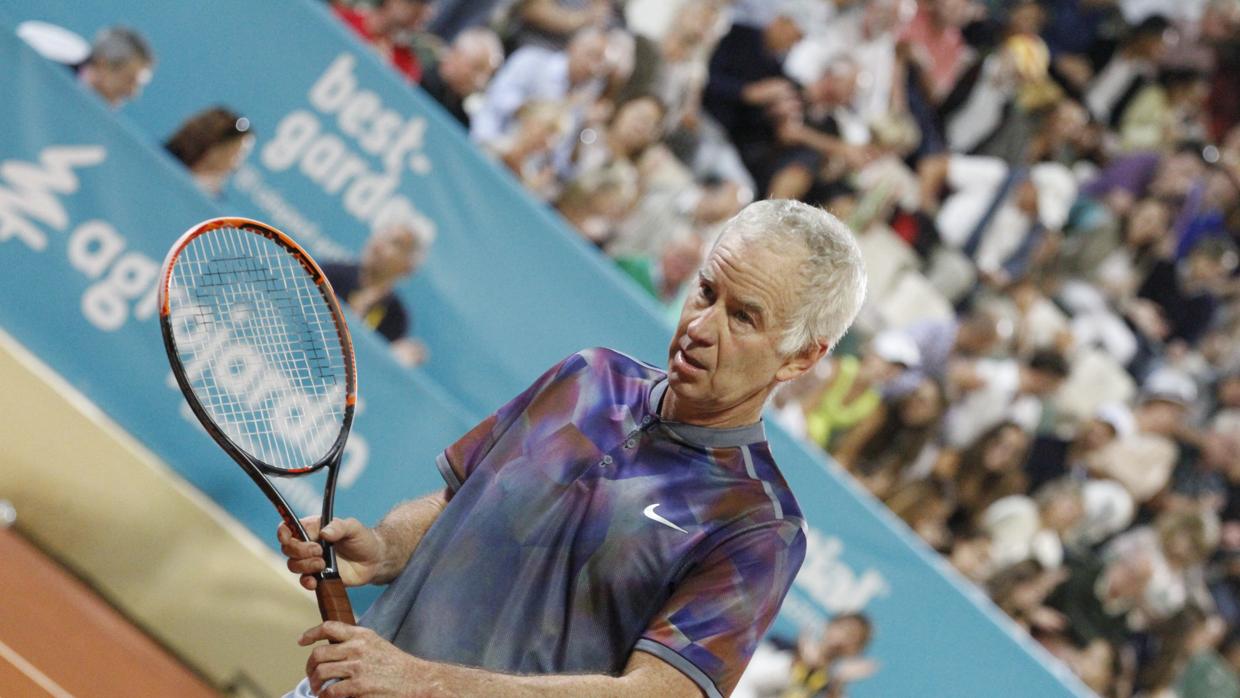 John McEnroe, durante la final del Senior Masters Cup de Marbella