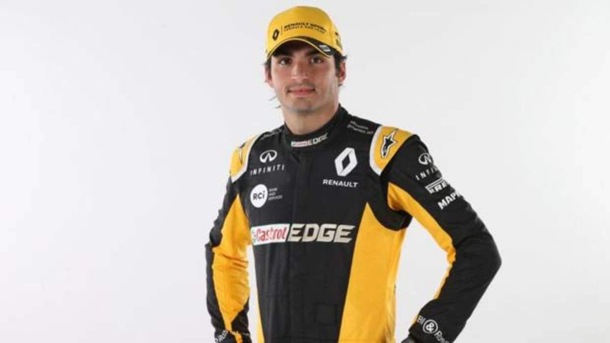Carlos Sainz, con los colores de Renault