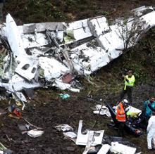 Imagen de los restos del avión