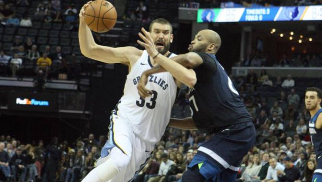 Un brillante Marc Gasol acaba con la sangría de los Grizzlies