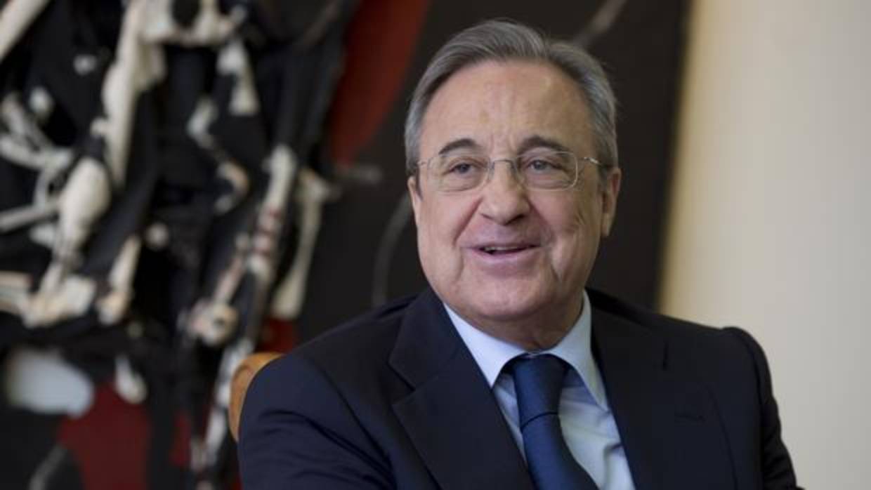 Florentino Pérez, durante una entrevista con ABC