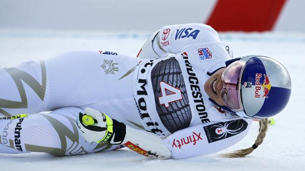 Nuevo susto de Lindsay Vonn