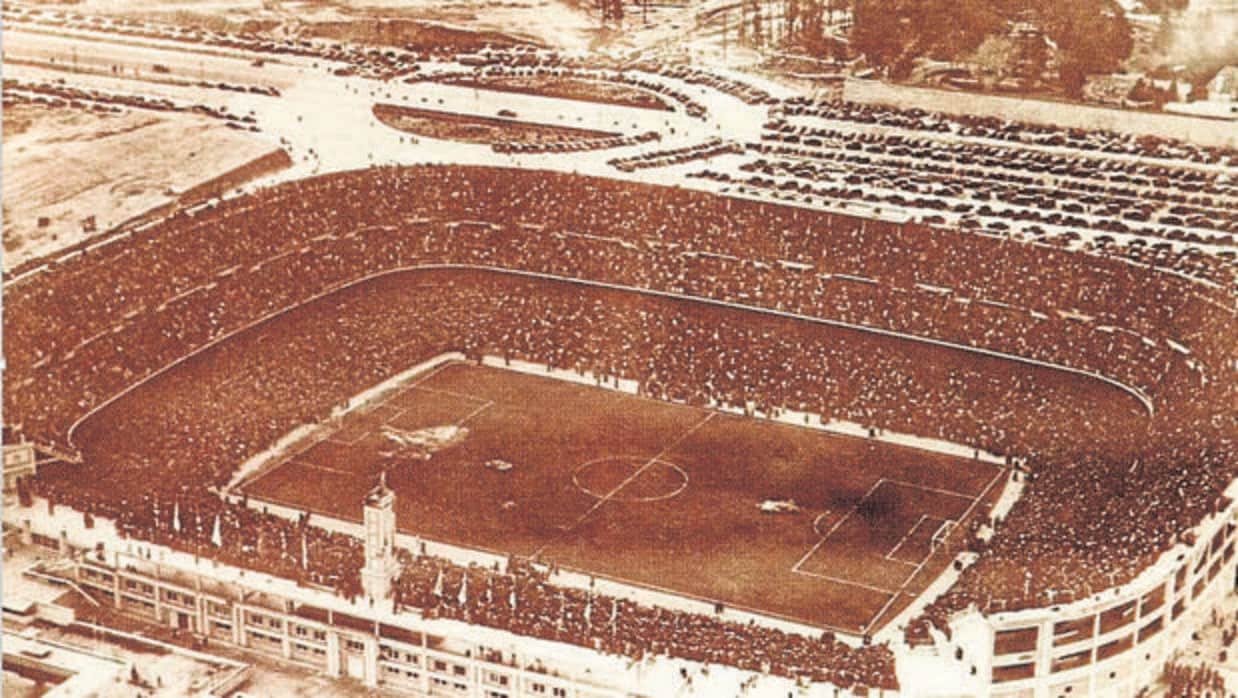 El Santiago Bernabéu, en 1947