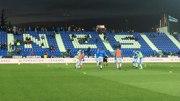 El Leganés se toma con mucho humor una avería en el marcador en el duelo ante el Villarreal