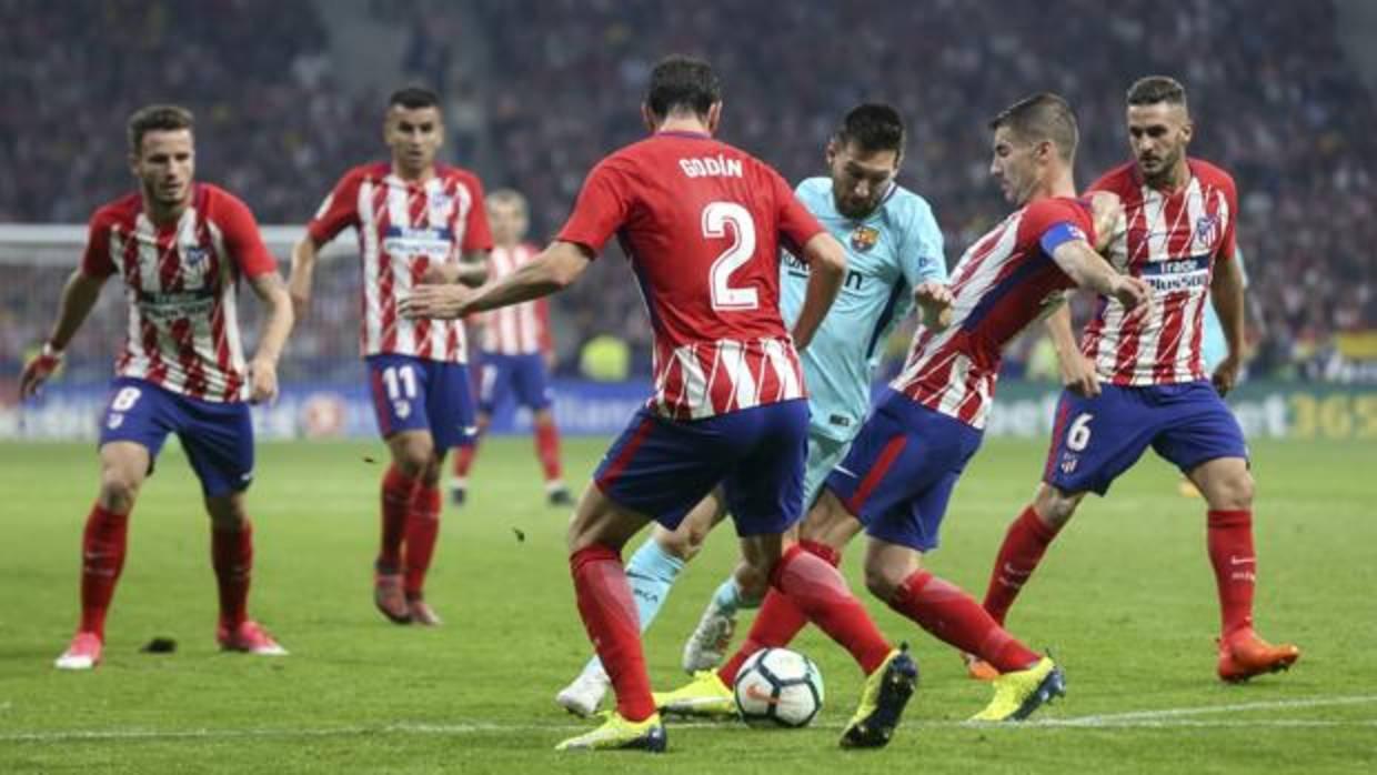 Imagen del último encuentro liguero entre el Atlético de Madrid y el Barcelona