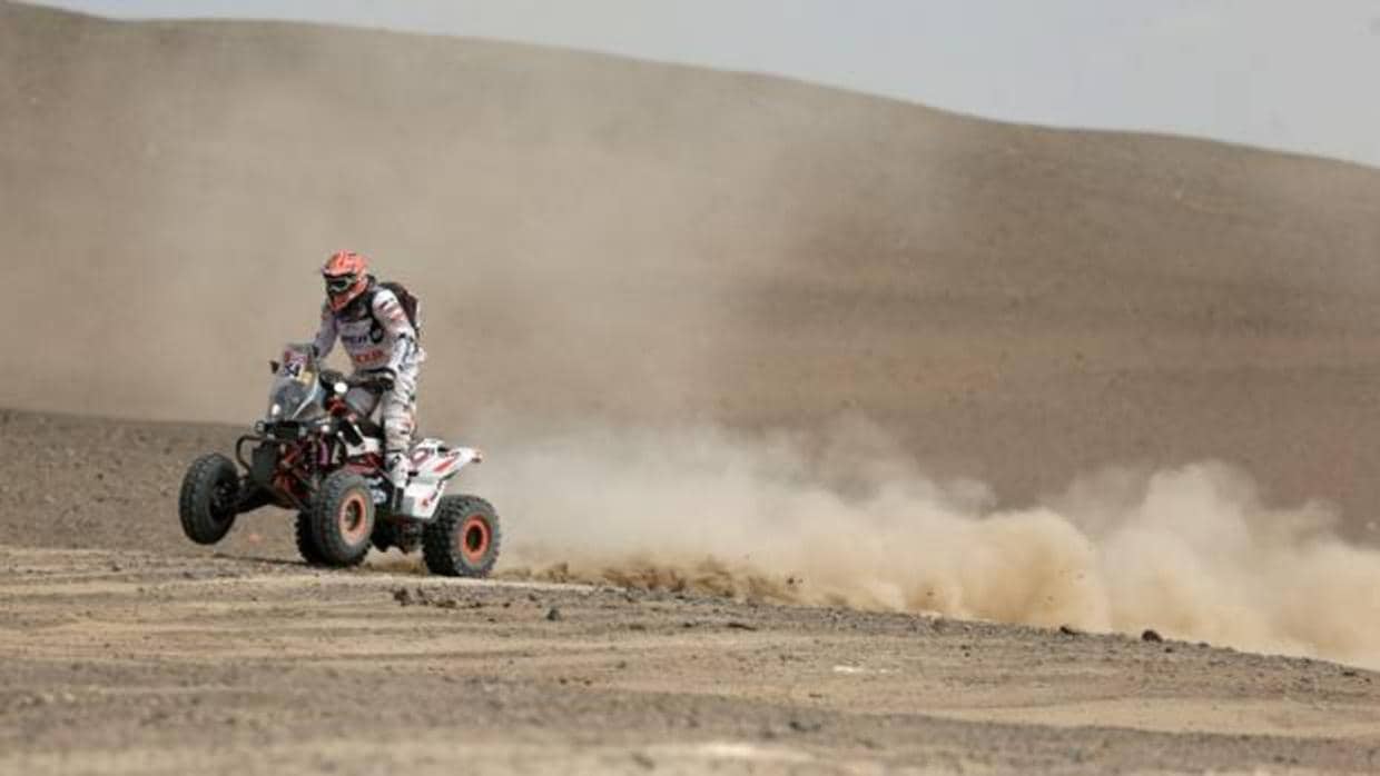 Kees Koolen en su quad durante el Dakar 2018