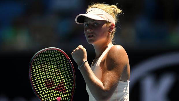 La adolescente Marta Kostyuk sigue sorprendiendo