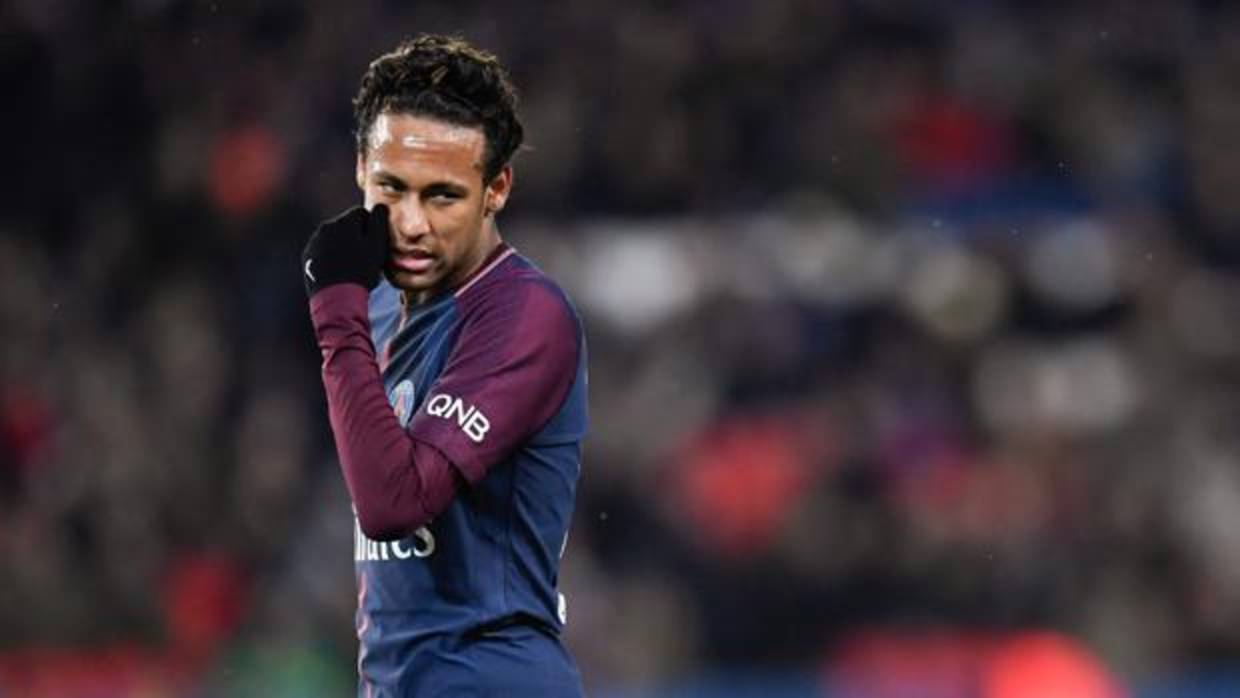 Neymar, durante el último partido de Liga del PSG ante el Dijon