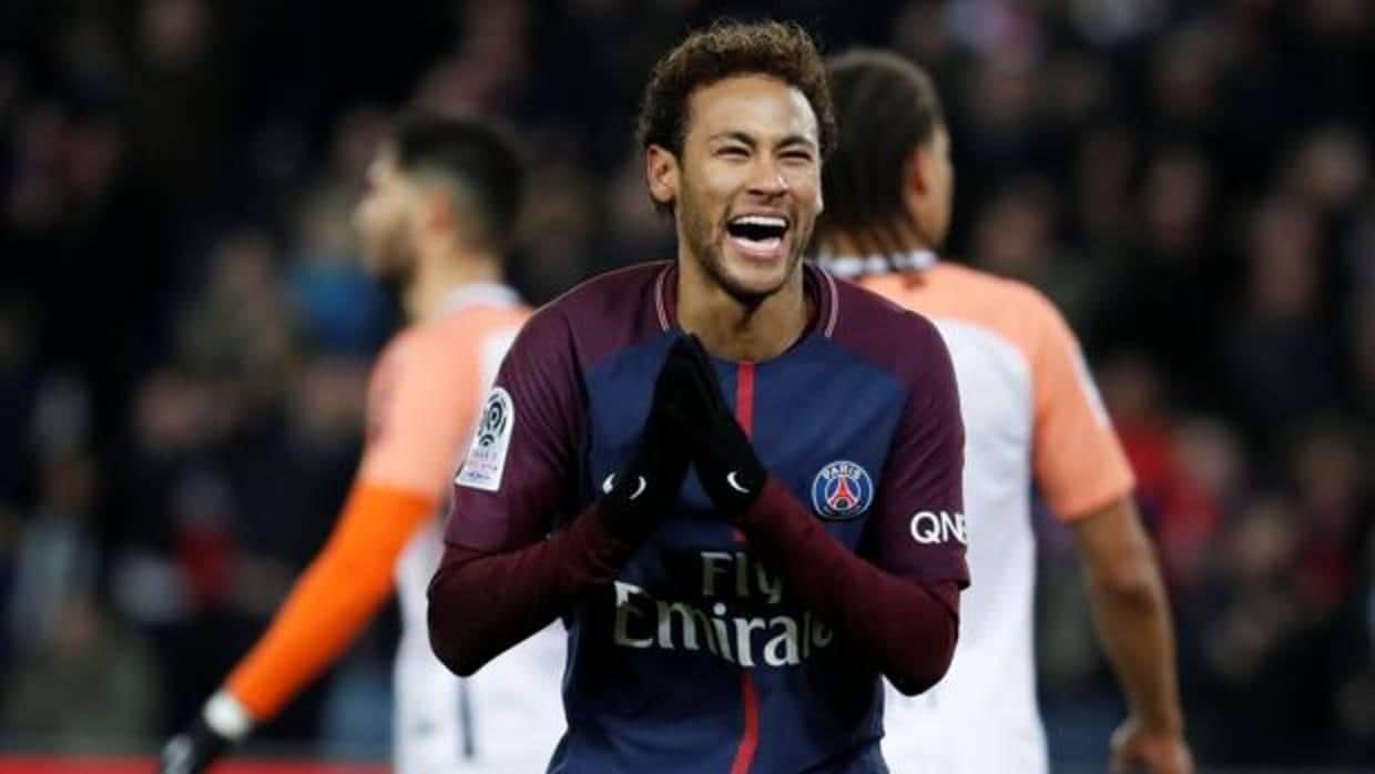 Neymar durante el partido contra el Montpellier