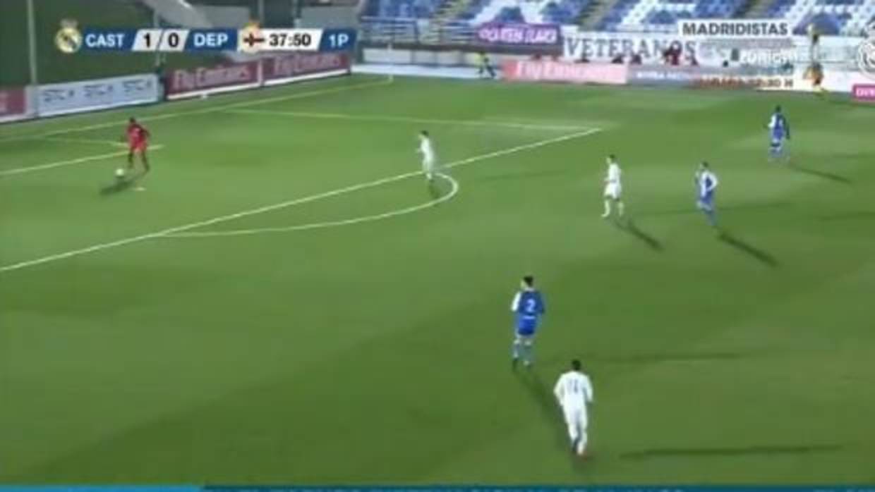 El ridículo gol encajado por el Fabril ante el Castilla