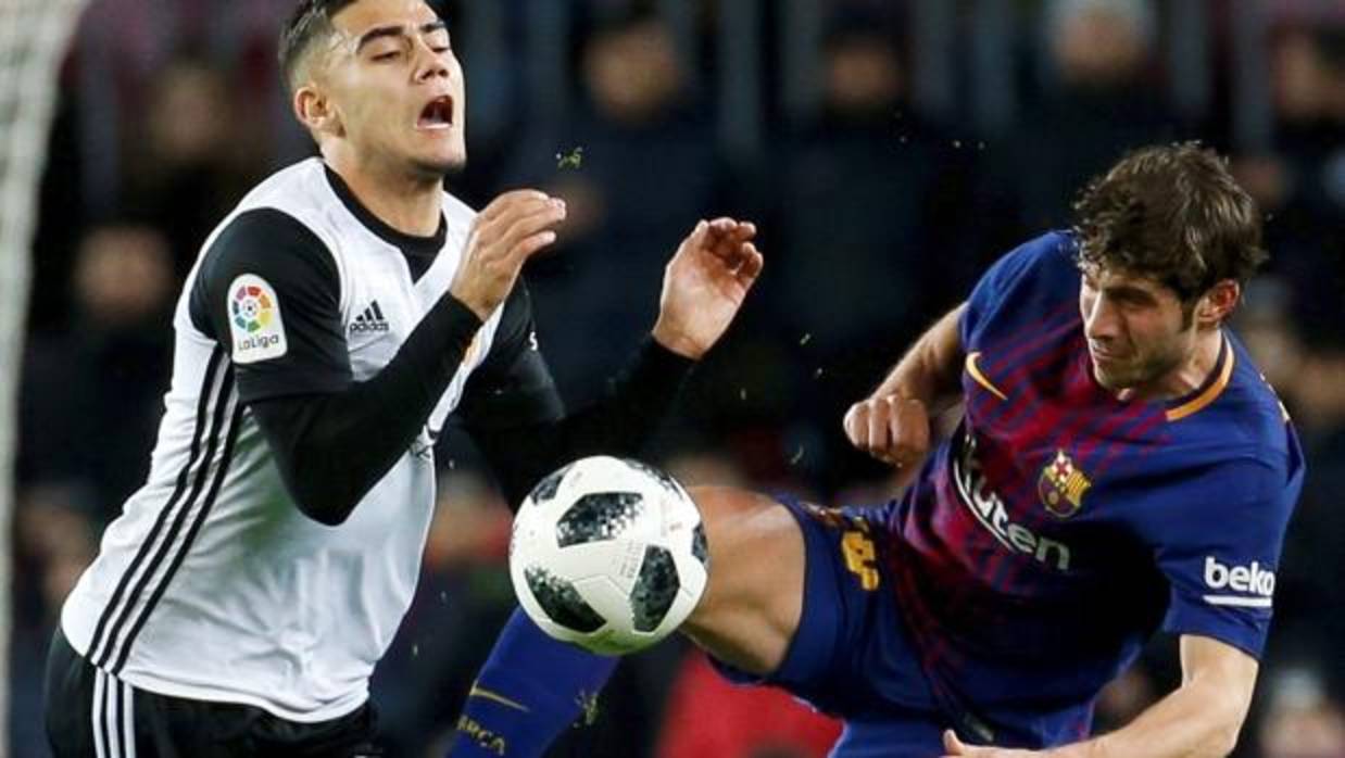 Entrada de Sergi Roberto a Pereira