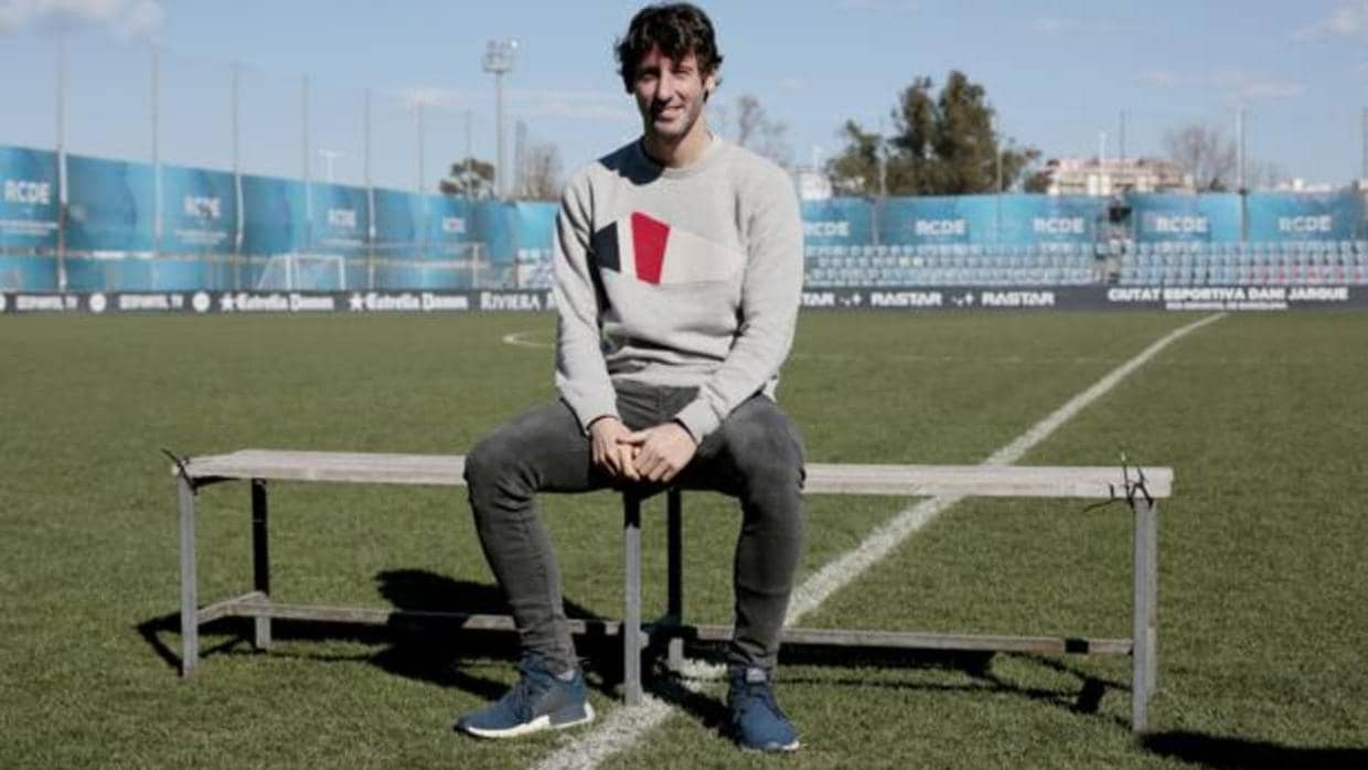 Esteban Granero posa para ABC en la Ciudad Deportiva Dani Jarque