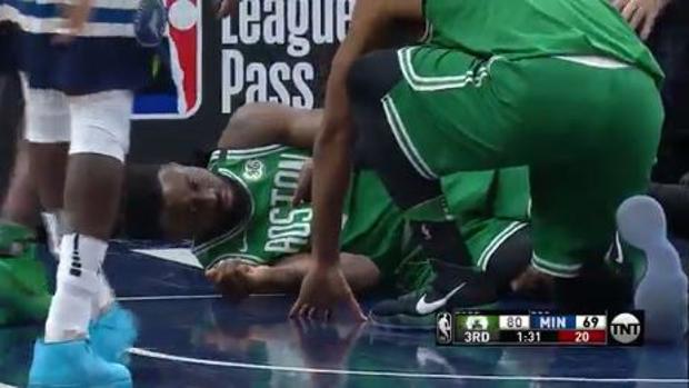 Angustia en el Target Center por una terrible caída de Jaylen Brown