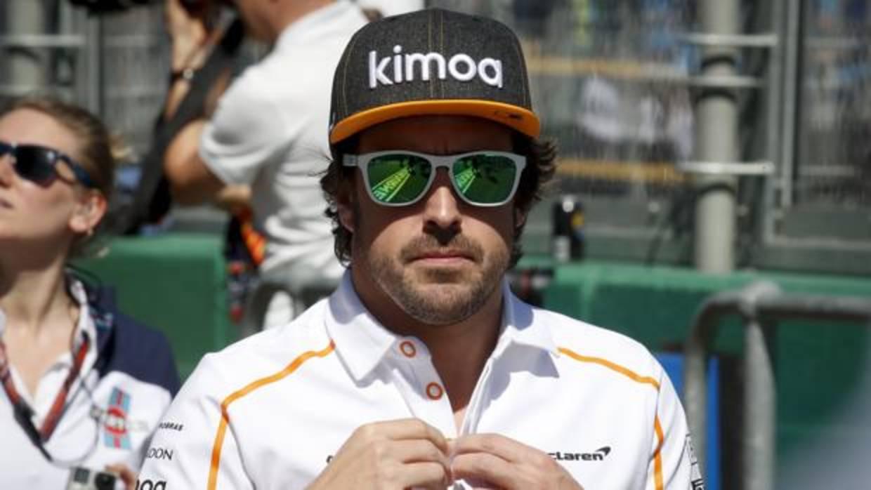 Fernando Alonso durante los entrenamientos