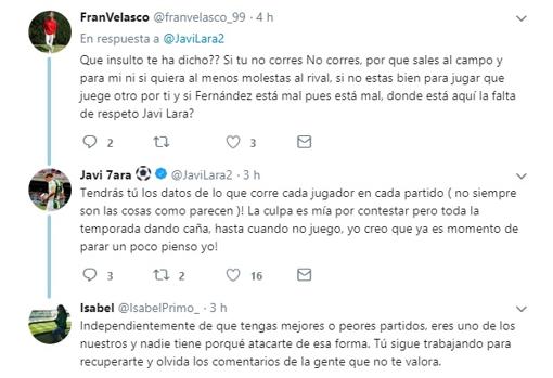 Córdoba: encendido pique de Javi Lara en Twitter con un aficionado