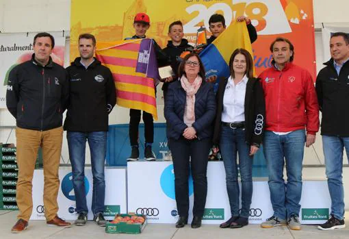 Maria Perelló, Javier Ojeda, Pol Núñez y Sara Díaz, campeones de España de Optimist