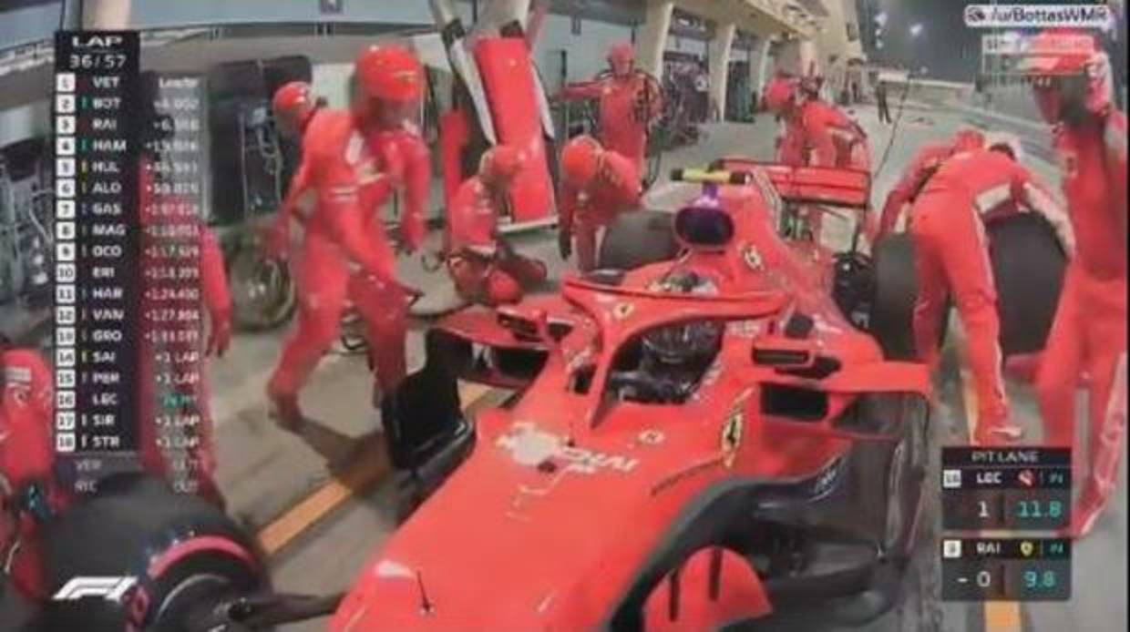 Kimi Raikkonen se retira tras atropellar a uno de los mecánicos de Ferrari