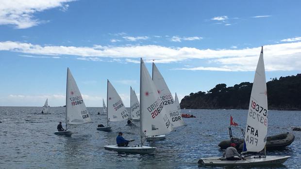 Jornada de entrenamiento en el Euro Laser Masters Cup 2018