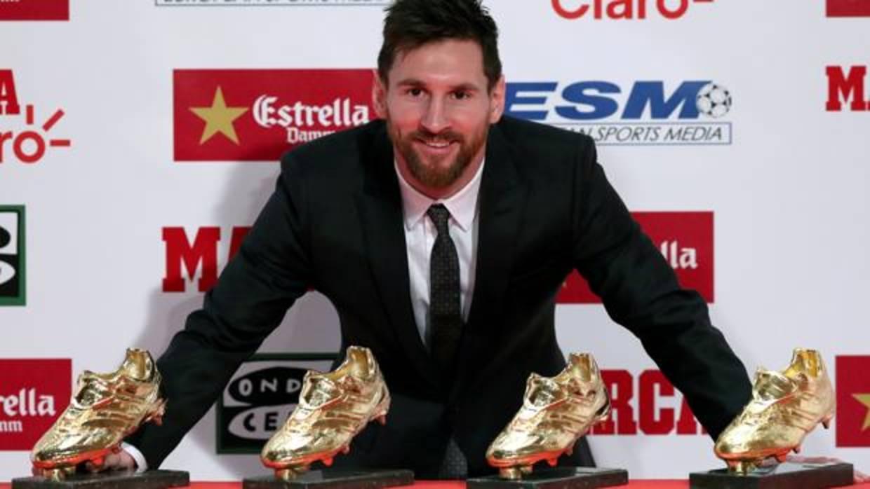 Leo Messi suma cuatro Botas de Oro