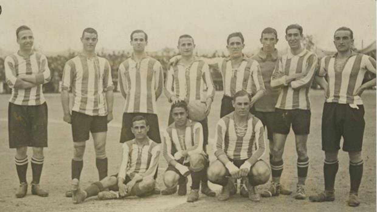 Formación del Real Unión en la final de la Copa de 1918