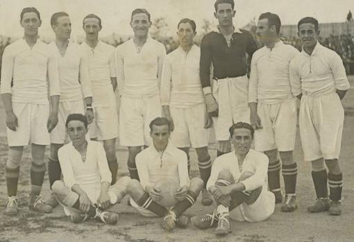 EL Real Madrid que jugó la final de Copa de 1918 ante el Real Unión