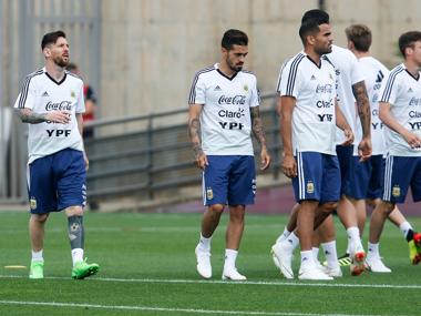 La selección argentina planta al Papa