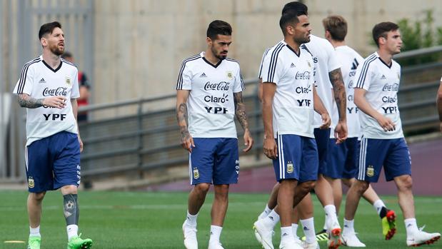 La selección argentina planta al Papa