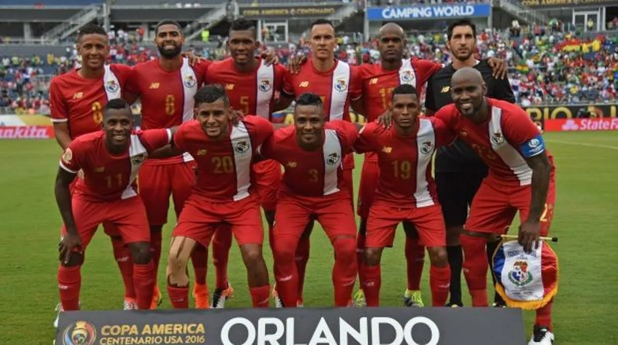 La selección de Panamá en un partido de la Copa América Centenario