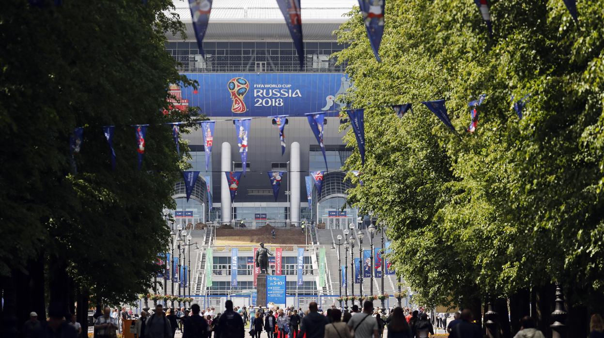 Estadio de San Petersburgo, una de las sedes del Mundial de Rusia