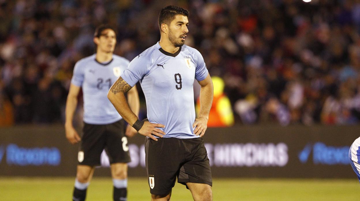 Un momento del partido de Egipto - Urugual del Mundial de Rusia 2018