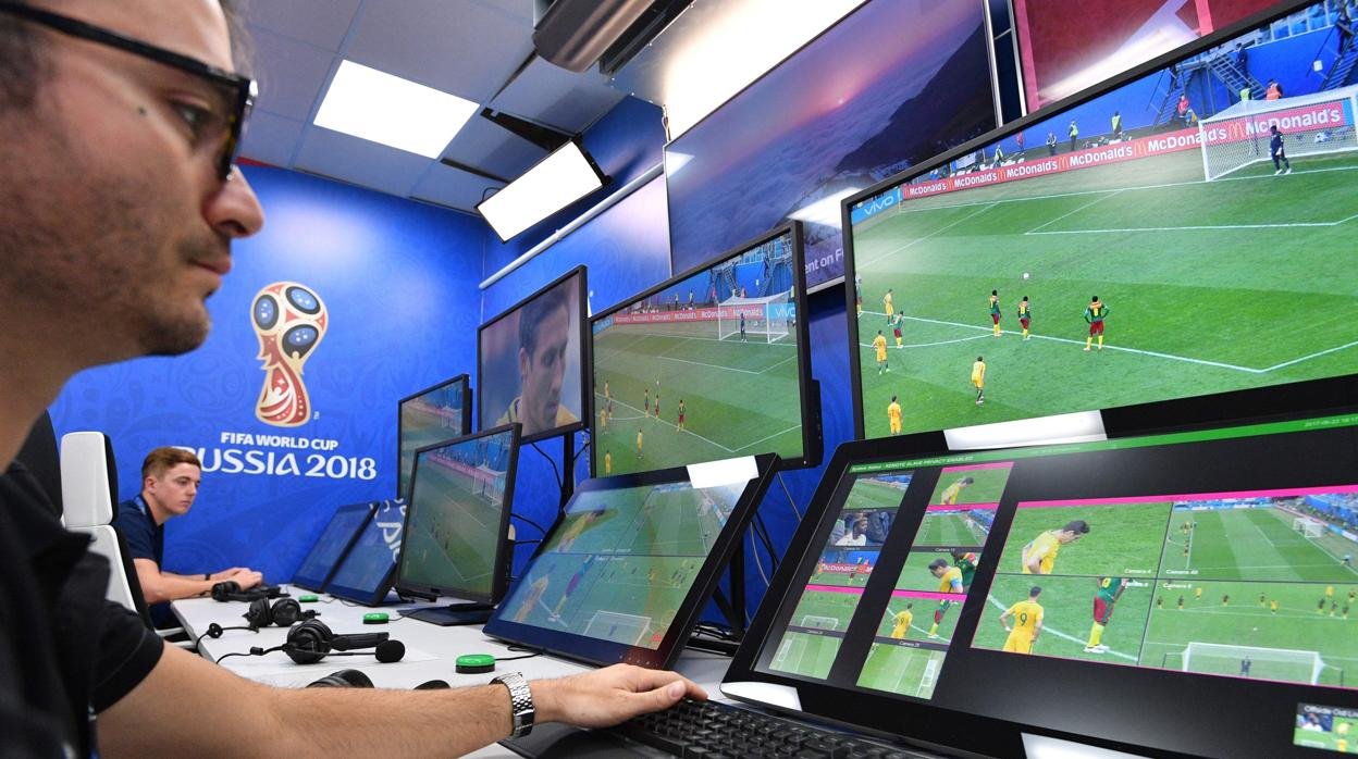 Una imagen del VOR, centro de operaciones del videoarbitraje en Rusia 2018