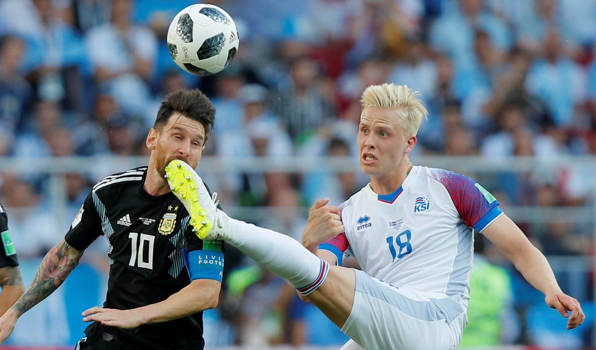 Messi, en el partido ante Islandia