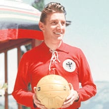 Fritz Walter, capitán de Alemania en Suiza 1954