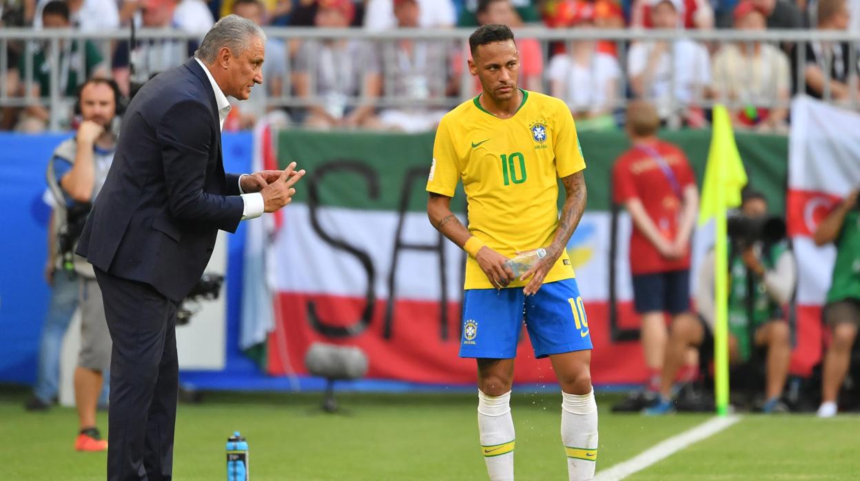 Tite, con Neymar