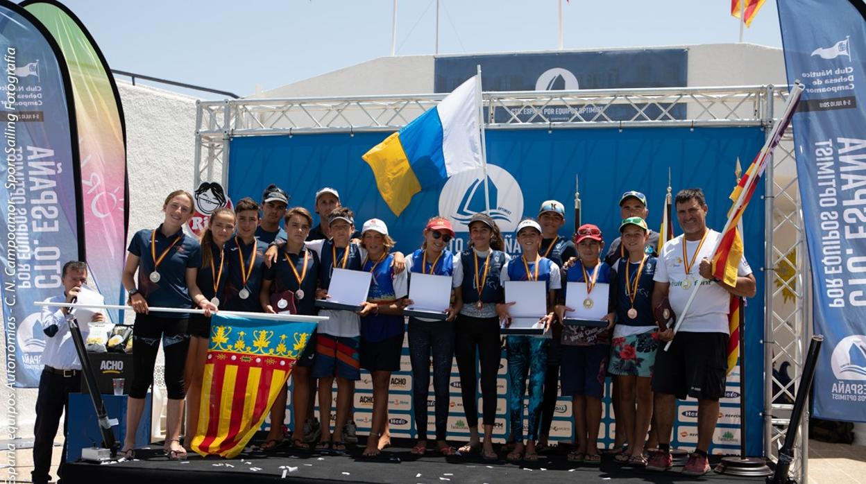 Baleares, campeón de España de Optimist por Equipos