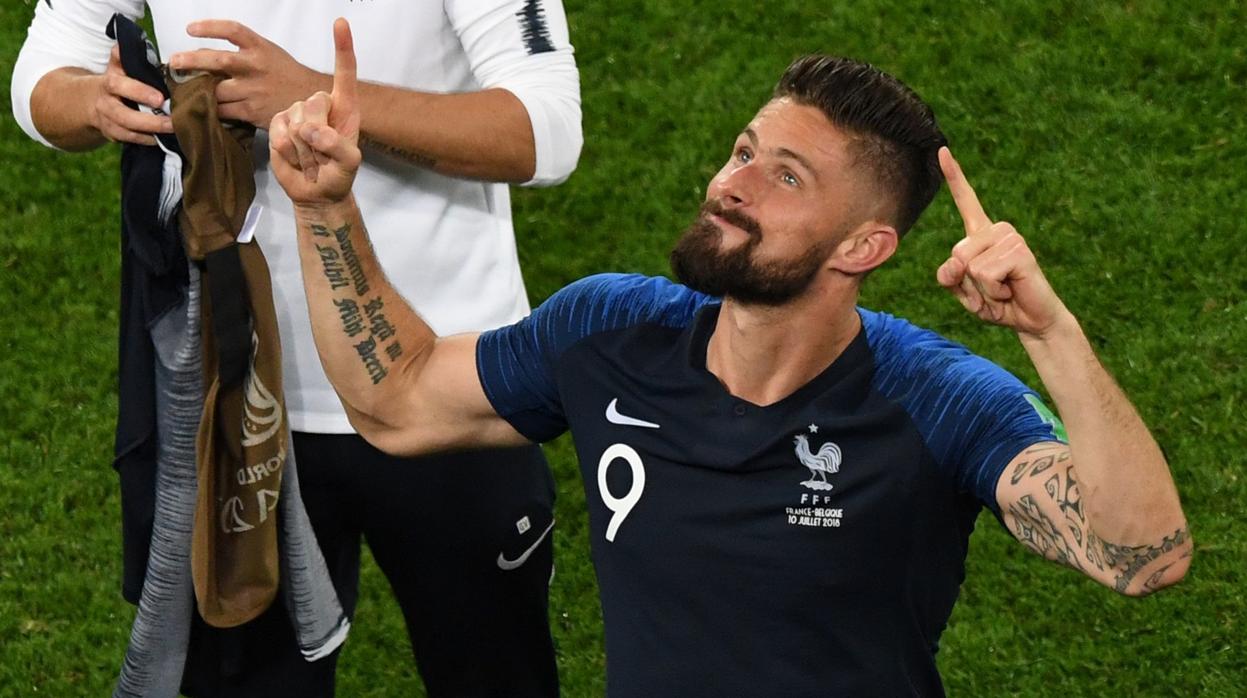 Giroud, delantero de la selección francesa