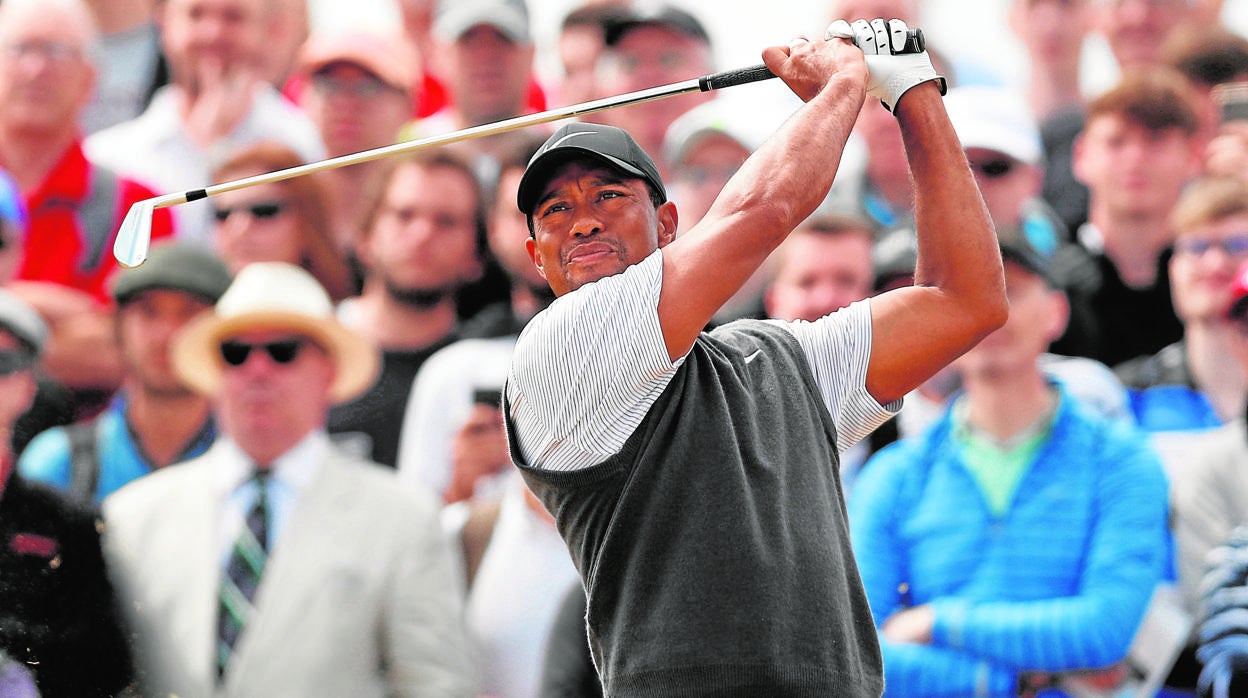 Tiger Woods, durante el Open británico