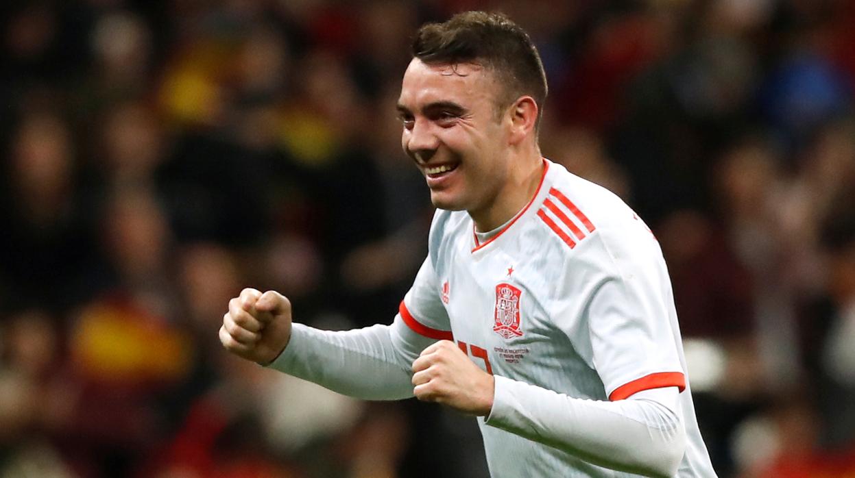 Iago Aspas, con la selección española