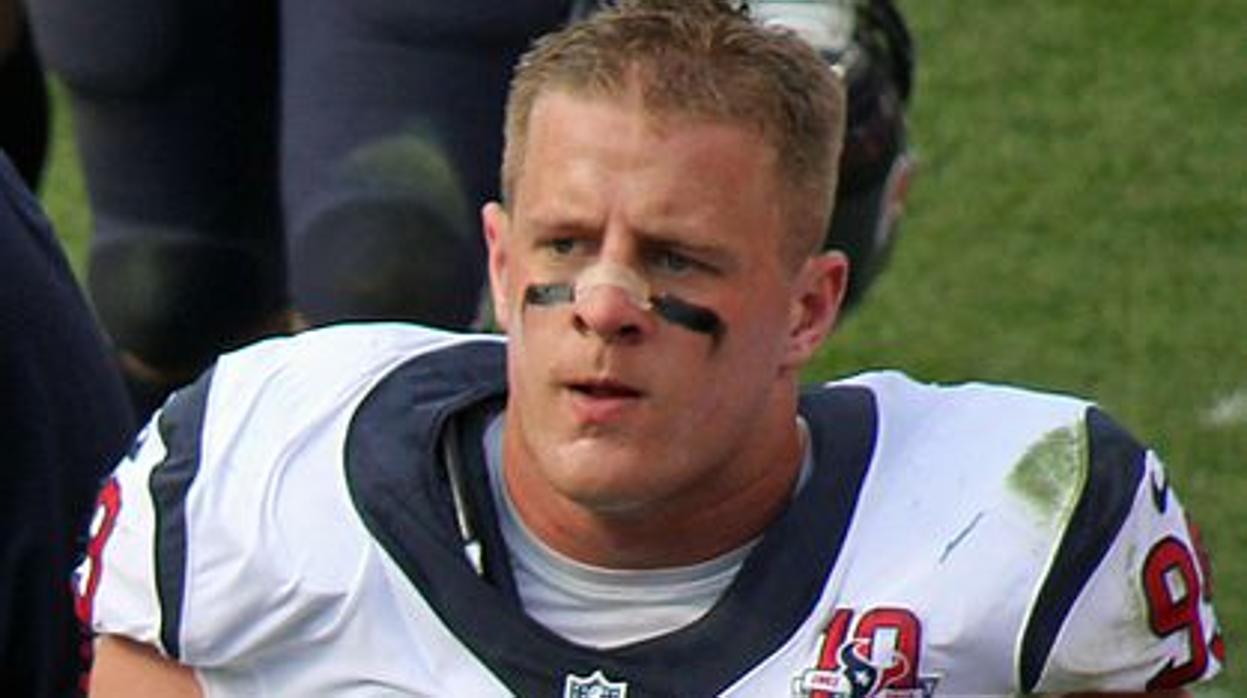 El jugador de la NFL J.J. Watt