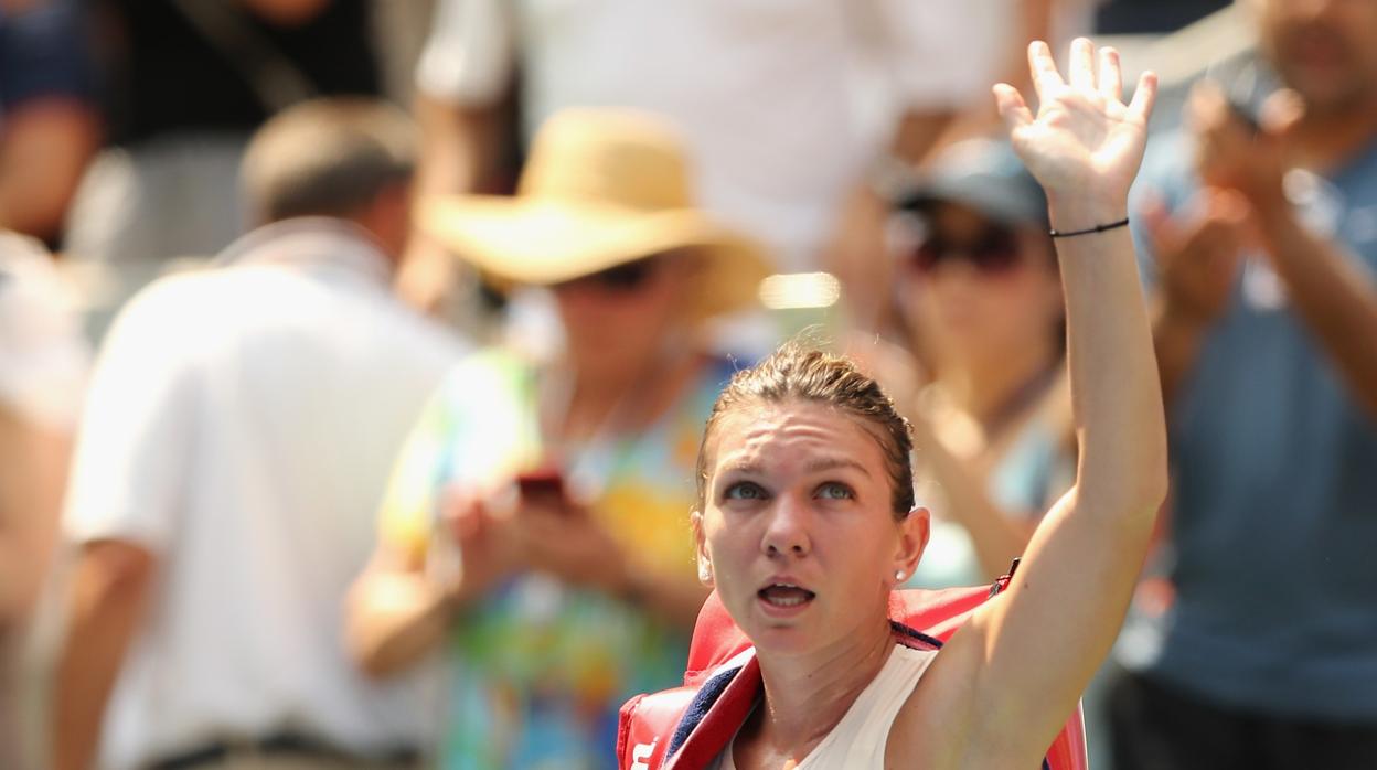 Simona Halep se despide de sus fans tras caer en la priemra ronda del US Open