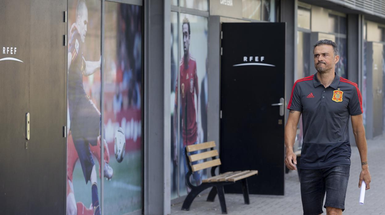 Luis Enrique, en Las Rozas