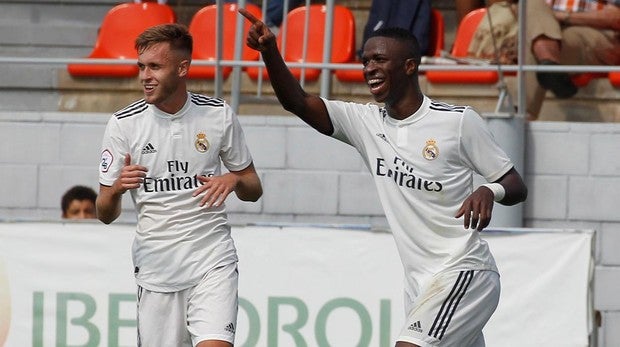 Así fue el primer doblete de Vinicius con el Castilla