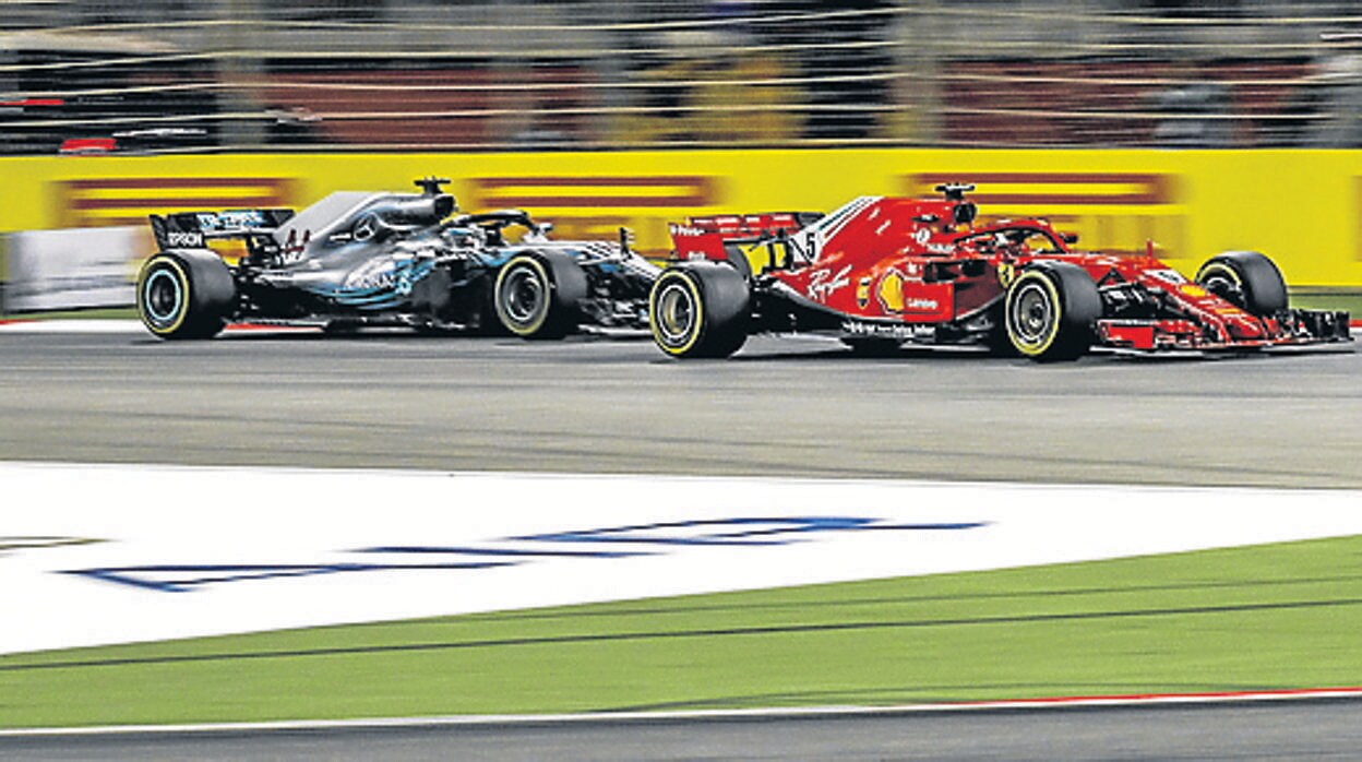 Un instante de la carrera de Fórmula 1