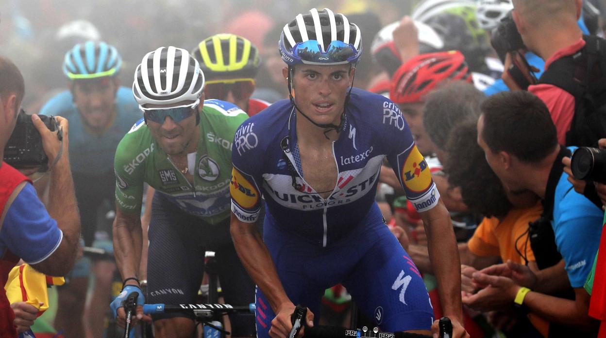 El ciclista español Enric Mas, durante la decimoséptima etapa de la Vuelta a España