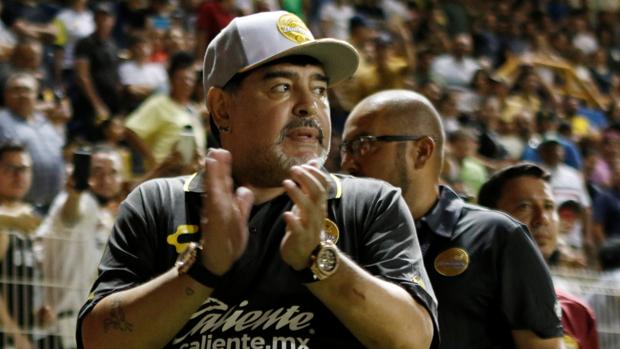 Así fue la primera charla previa de Maradona con Dorados