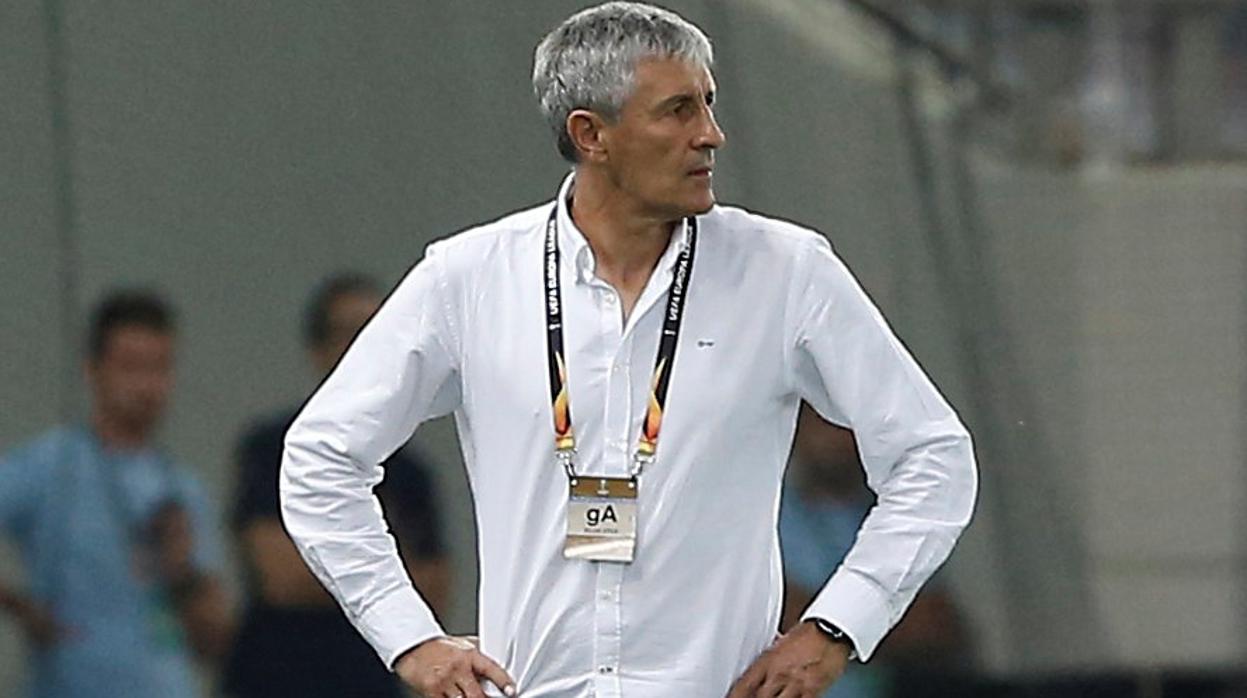 Quique Setién, técnico del Betis