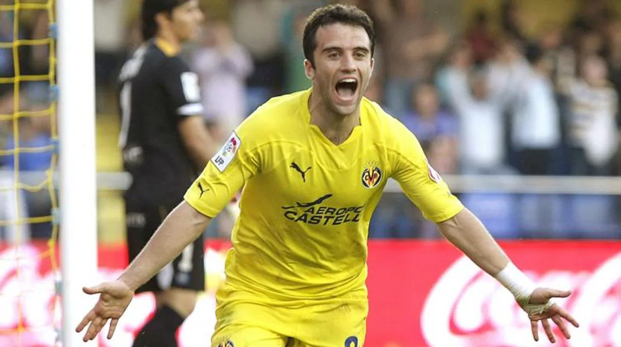 Giuseppe Rossi durante uno de sus años con el Villarreal
